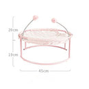 PAWS ASIA Dropshipping lazada Popular Modern Luxury Elevated Removable Cute Round Plush Blanket Bed For Cats With Wand