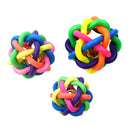 PAWS ASIA Factory Plastic Little Bite Resistant Elasticity Ball Cat Dog Toy With Bell