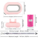 PAWS ASIA Factory Pet Product Low Moq Direct Sale Led Light Nylon Dog Leash With Waste Bag Dispenser