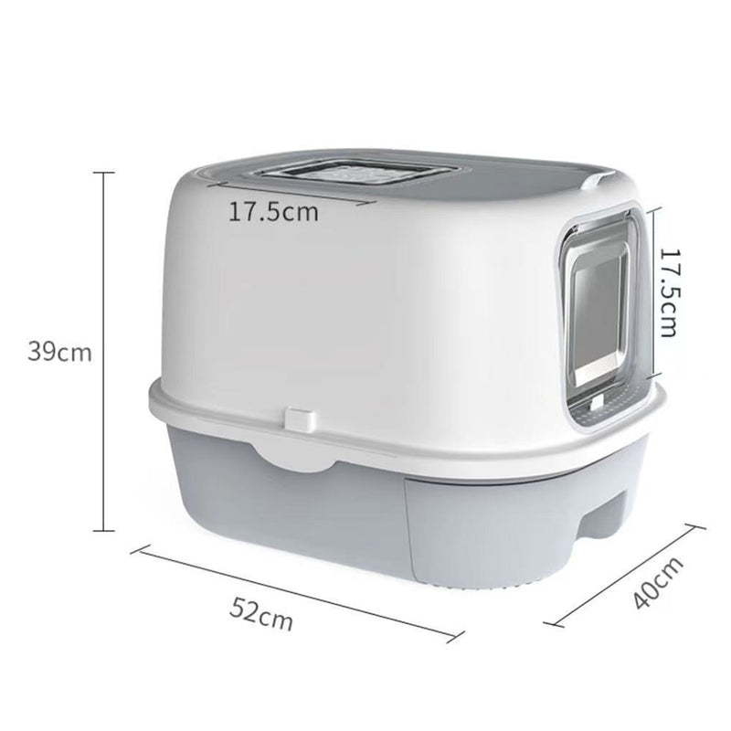 PAWS ASIA Wholesale Custom Plastic Big Leak Proof Top Entry Drawer Cat Litter Box With Shovel
