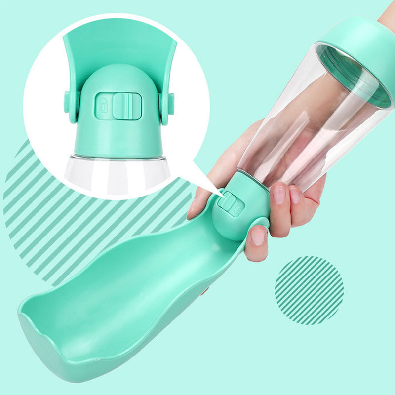PAWS ASIA Wholesale Plastic Travel Portable Multi Use Foldable Leak Proof Dog Water Bottle Pet Preform Minerals