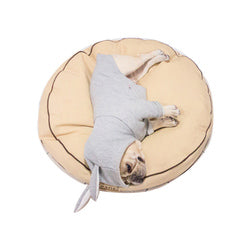 PAWS ASIA Suppliers Custom Private Label Waterproof Pink Round Donut Cat Dog Bed