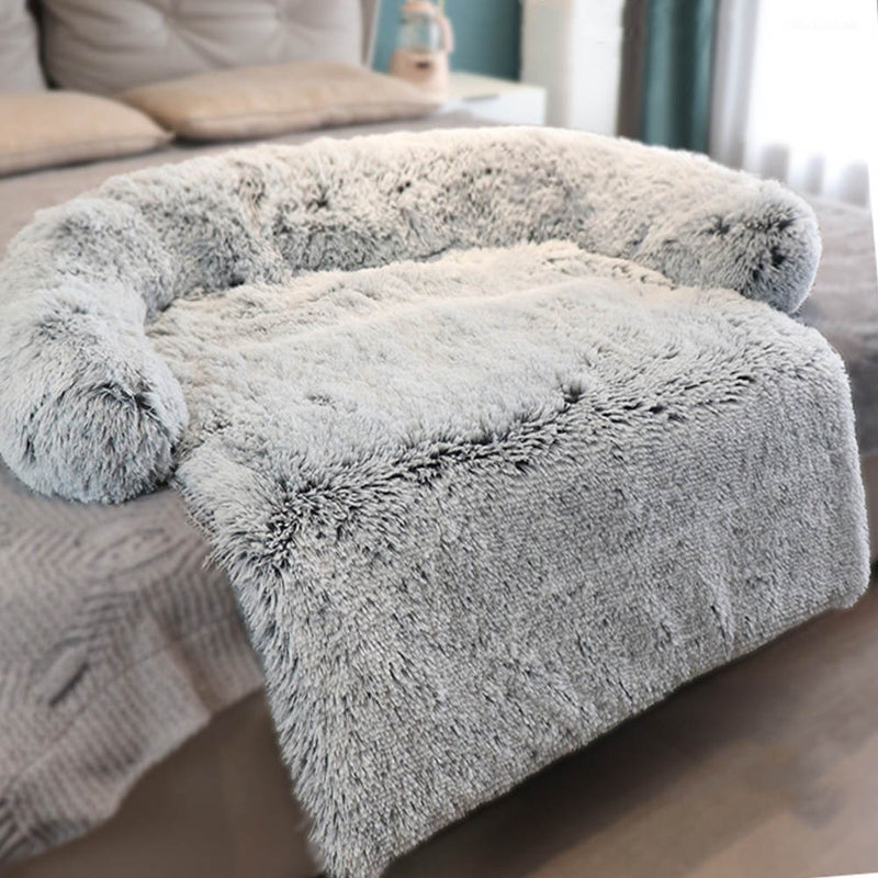 PAWS ASIA Wholesale New Large Luxury Washable Long Plush Super Soft Sofa Dog Bed Pet Carpet