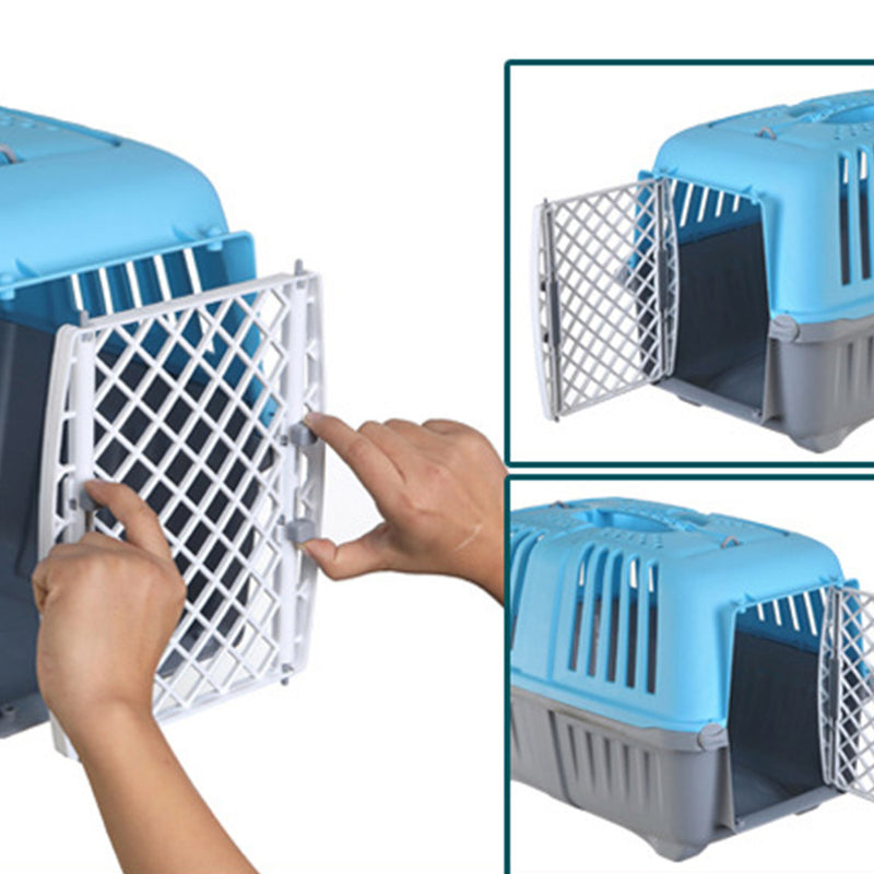 PAWS ASIA Factory Plastic Outdoor Cheap Giant Single Door Cat Dog Cage Carrier For Transport