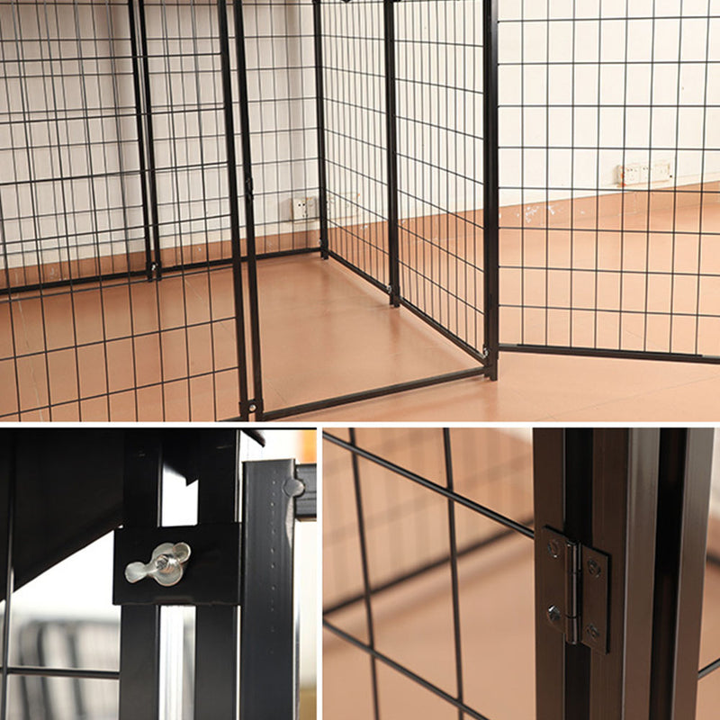 PAWS ASIA Factory Metal Tube Breathable Outdoor Foldable Dog Playpen With Cover Pet Fence Exercise