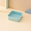 PAWS ASIA Factory Square Elevated Ceramic Pet Feeding Double Dog Cat Bowl With Wood Stand