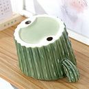 PAWS ASIA Suppliers Custom Ceramic Luxury Cactus Tall Non Slip Elevated Slanted Cat Bowl Dog
