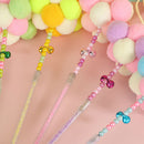 PAWS ASIA Manufacturers Plastic Colorful Tassel Interactive Teaser Cat Toy Wand With Bell