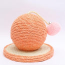 PAWS ASIA Wholesale Eco Friendly Durable Sisal Interactive Cute Cat Toy Ball Scratcher With Bell