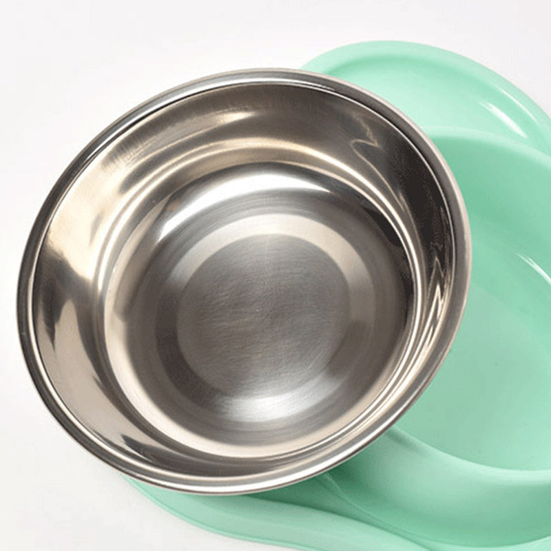 PAWS ASIA Wholesale Stainless Steel Double Pet Bowl With Water Bottle