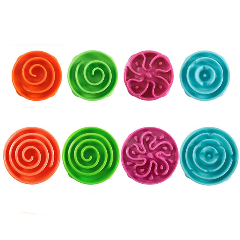 PAWS ASIA Supplier Custom Logo Design Eco Friendly Plastic Pet Slow Food Feed Dog Bowl