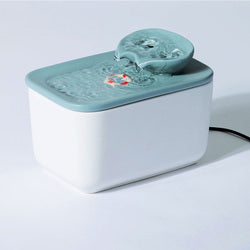 PAWS ASIA Manufacturers Ceramic Cute Quiet Cat Automatic Feeder Pet Water Fountain With Filter 1.8L 1L