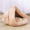 PAWS ASIA Suppliers Custom Modern Luxury Soft Plush Removable Half Enclosed Novelty Cute Round Calming Cat Bed Sofa