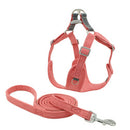PAWS ASIA China Manufacturers Suede Adjustable Reflective Dog Vest And Leash Harness