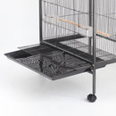 PAWS ASIA Manufacturers Hot Selling Black Stainless Steel Wire Breeding Cage For Bird With Tray