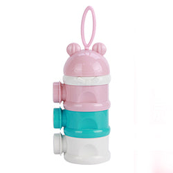 PAWS ASIA Manufacturers BPA Free Cute Portable Multi Use 3 Layers Pet Water Bottle Snack Storage