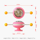 PAWS ASIA Suppliers Wholesale Custom Eco Friendly Automatic Tease Interactive Amusing Suction Cup Cat Toy With Catnip