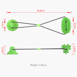 PAWS ASIA Factory Low Moq Teeth Cleaning Molar Interactive Improve IQ Pulling Suction Cup Dog Toy