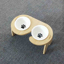 PAWS ASIA China Wholesale Modern Eco Friendly Multifuncional Ceramic Cat Bowls