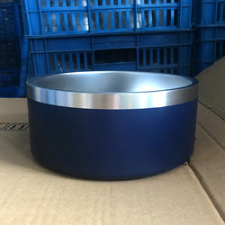 PAWS ASIA Wholesale New High Quality Double Stainless Steel Dog Bowl With Non Slip Silicone Bottom