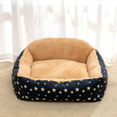 PAWS ASIA Manufacturers Direct Sale Newest Pet Sofa Style Padded Medium Washable Cozy Square Dog Bed Cat