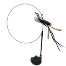 PAWS ASIA Manufacturers Steel Wire Interactive Suction Cup Long Stick Cat Toy With Feather