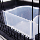 PAWS ASIA China Wholesale Metal Wire Mesh Square Small Bird Cages With Bowl For Sale