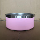 PAWS ASIA Wholesale New High Quality Double Stainless Steel Dog Bowl With Non Slip Silicone Bottom