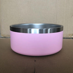 PAWS ASIA Wholesale New High Quality Double Stainless Steel Dog Bowl With Non Slip Silicone Bottom
