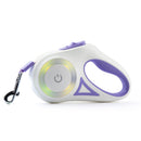 PAWS ASIA Suppliers Hot Selling Pet Accessories Luxury Fashion Retractable LED Light Dog Leash 3m