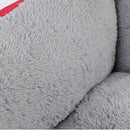 PAWS ASIA Factory Direct Sale Pet Fashion Outdoor Square Bed For Large Dogs Cat With Claw Print