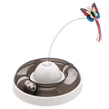PAWS ASIA Suppliers Cute Electronic Automatic interactive Butterfly Cat Toy With Turntable
