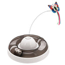 PAWS ASIA Suppliers Cute Electronic Automatic interactive Butterfly Cat Toy With Turntable