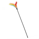 PAWS ASIA Factory Low Moq Hot Stylish Plastic Durable Fancy Feather Toy Cat Wand With Bell