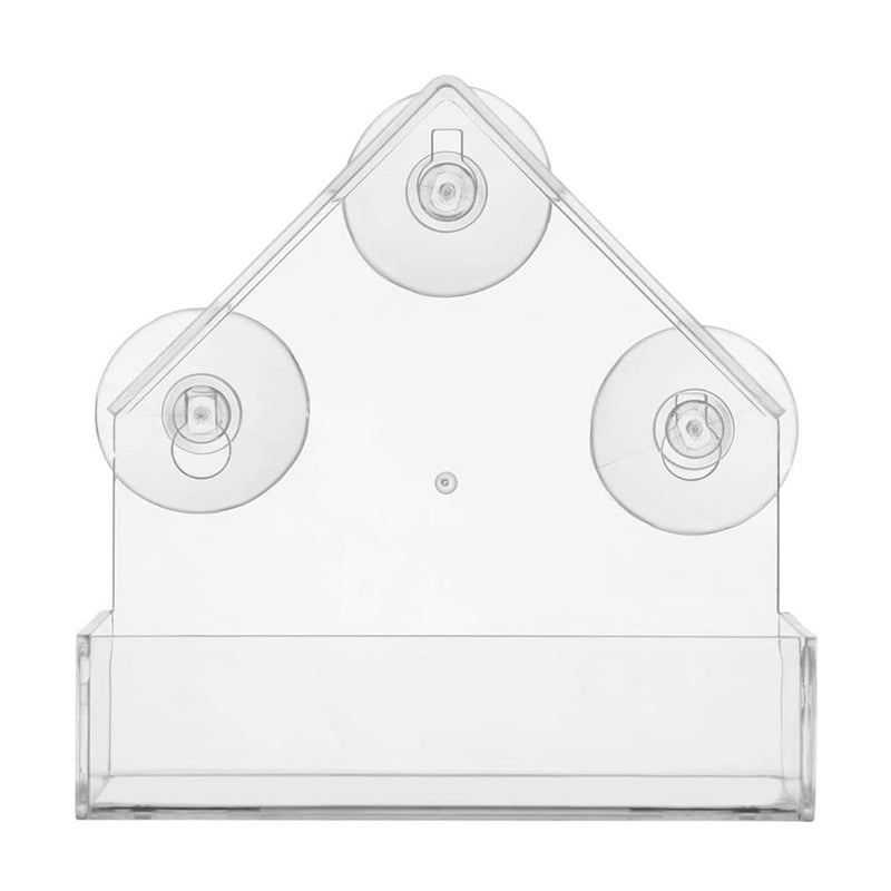 PAWS ASIA Manufacturers Acrylic Outdoor Suction Cups Window Wild Bird Feeder Food House Aviary