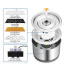 PAWS ASIA Supplier Cat Flower 2.5L Flower Stainless Steel Pet Dog Feeder Automatic