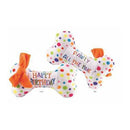 PAWS ASIA Wholesale Cotton Pet Stuffed Soft Plush Funny Birthday Squeaky Cake Dog Toys