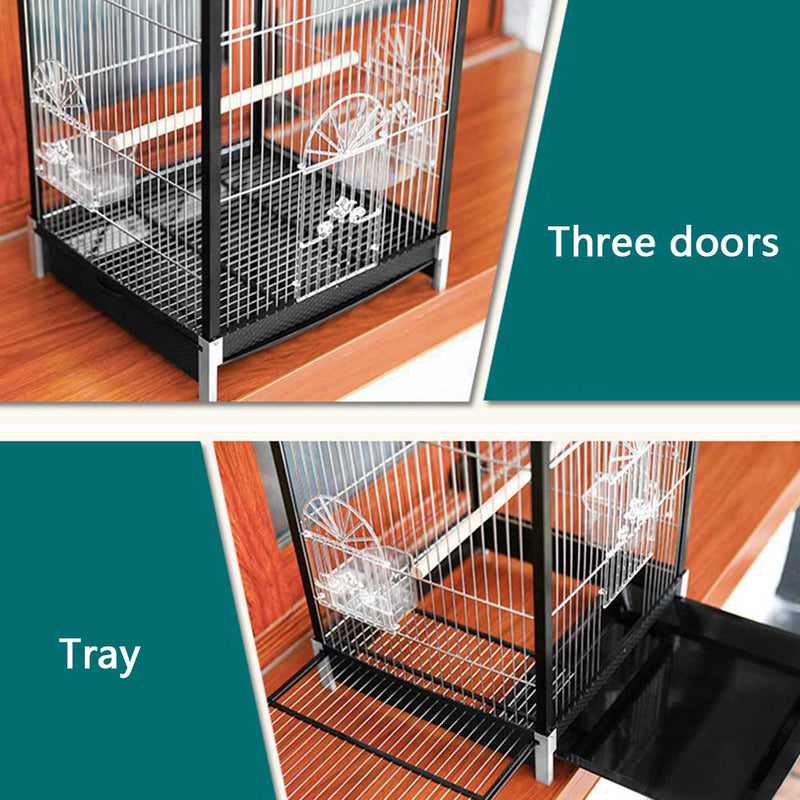 PAWS ASIA Suppliers Nice Quality Aluminium Square Deluxe Big Love Bird Cage Large Parrot Use