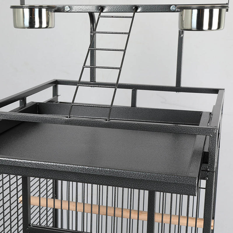 PAWS ASIA Suppliers Luxury Large Bird Cage Play Top With Tray And Wheels