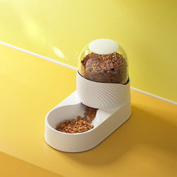 PAWS ASIA Wholesale New Luxury Automatic Plastic Food And Water Self Filling Double Dog Bowl Cat Set