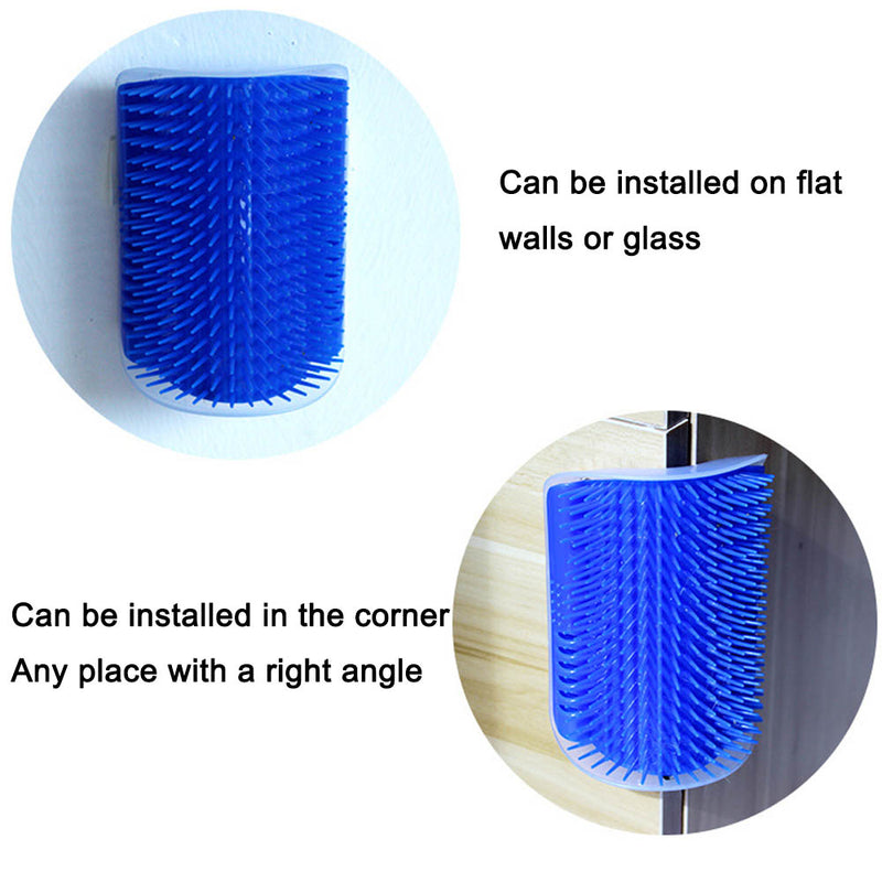  Wholesale Plastic Detachable Cat Scratch Corner Self Groomer Hair Brush Cat Toy With Catnip6