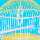 PAWS ASIA Factory Yellow Aviary Outdoor Hanging Round Bird Cage With Tray For Canaries