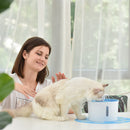 PAWS ASIA Manufacturer High Quality Automatic Pet Food Feeder Drinking Fountain With Non Slip Mats