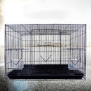 PAWS ASIA China Wholesale Metal Wire Mesh Square Small Bird Cages With Bowl For Sale