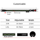 PAWS ASIA Wholesale Custom Luxury Reflective Usb Rechargeable Led Dog Collar