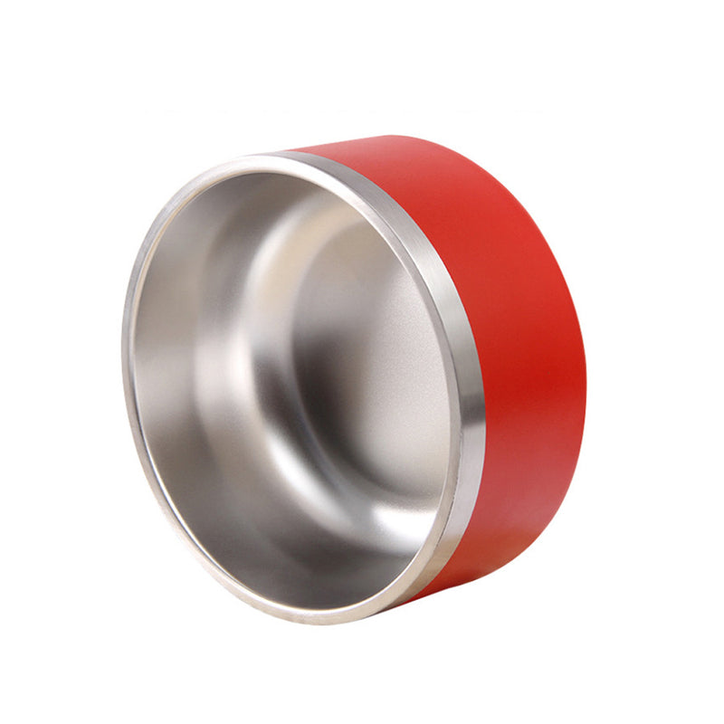 PAWS ASIA Wholesale New High Quality Double Stainless Steel Dog Bowl With Non Slip Silicone Bottom