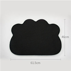 PAWS ASIA Suppliers High Quality EVA Double Layer Scratching Cat Litter Mat Trapper Pet Feeder Pad With Anti Slip Bottom