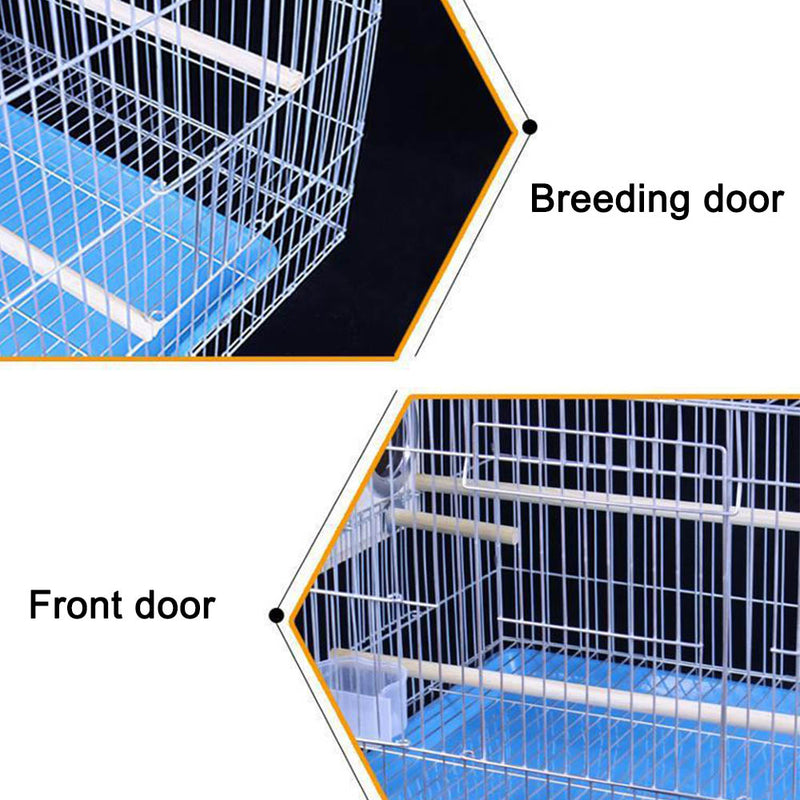 PAWS ASIA Wholesale Galvanized Wire Large Breeding Bird Cage With Tray Canary Nest For Sale