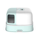 PAWS ASIA Wholesale Plastic Pet Products Cleaning Large Space Cat Litter Box With Corridor