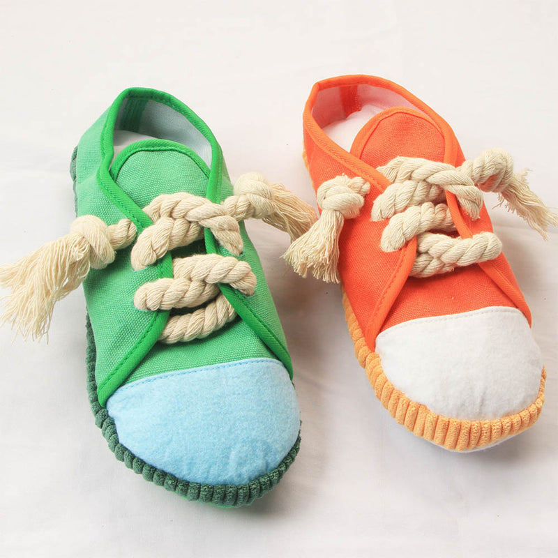 PAWS ASIA Factory Wholesale Cheap Durable Pet Interactive Puppy Teeth Chew Funny Shoes Dog Toys